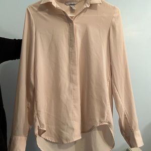 Light Pink Button-Down Blouse